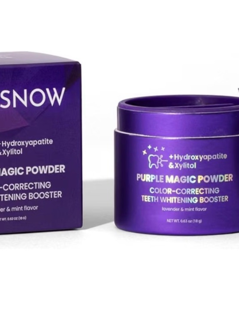 Snow Purple Magic Powder Color-Correcting Teeth Whitening Booster